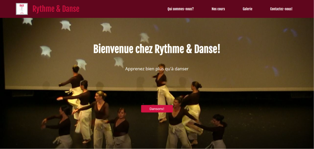 page accueil rythme et danse