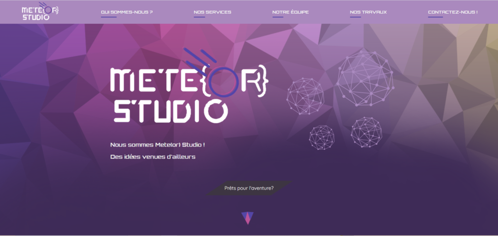 projet étudiant meteor studio