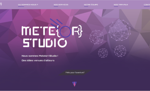 projet étudiant meteor studio