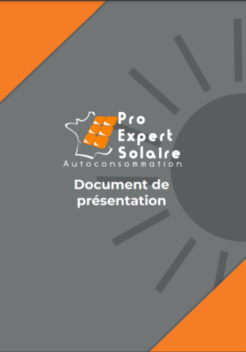 Documentation d'entreprise page d'accueil de Pro Expert Solaire